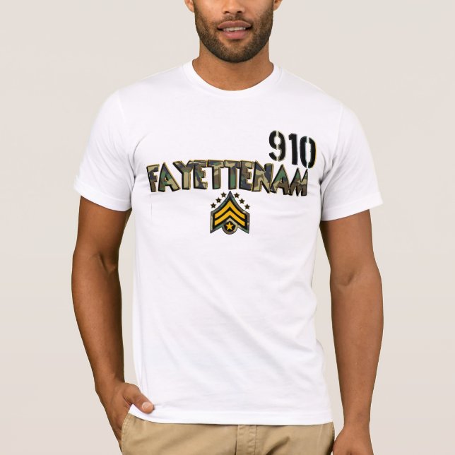 CAMISETA MILITAR DEL ESTILO DE FAYETTENAM (Anverso)