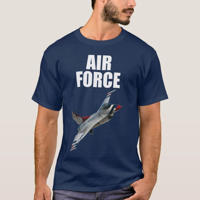 Camiseta militar patriótica de la fuerza aérea de (Anverso)