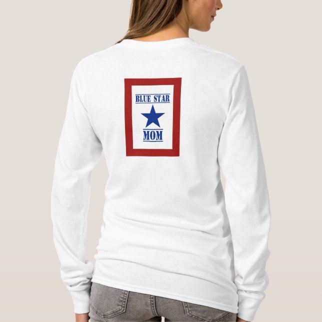 Camiseta Militares de la mamá de la estrella azul (Reverso)