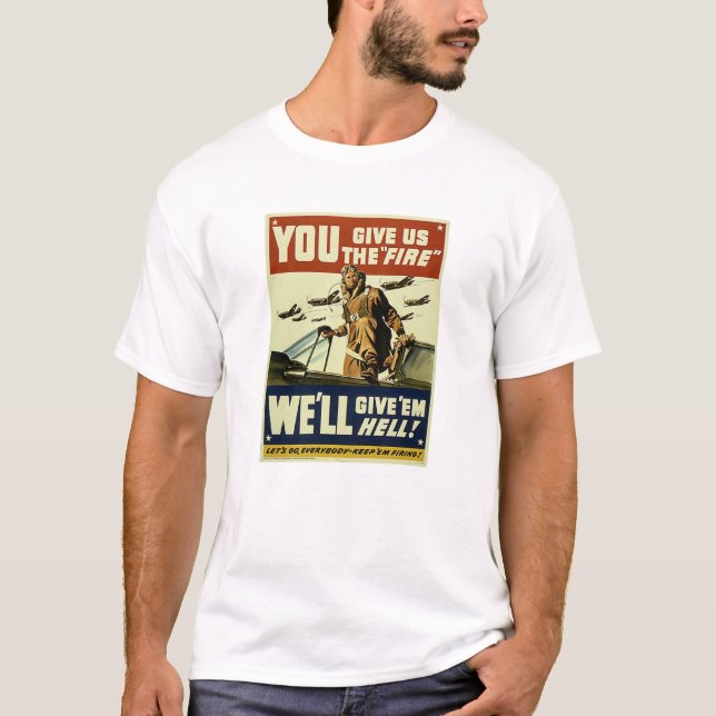 Camiseta Militares del vintage (Anverso)