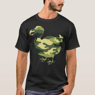 Camiseta Militares Dodo Camo Hombres Imprimen Ave Sin Vuelo