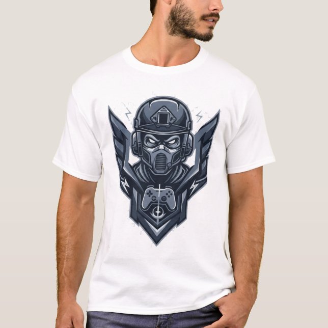 Camiseta Military Gamer Emblem T-Shirt (Anverso)