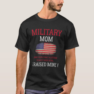 Camiseta Military Mom I Raised My Hero America American Arm