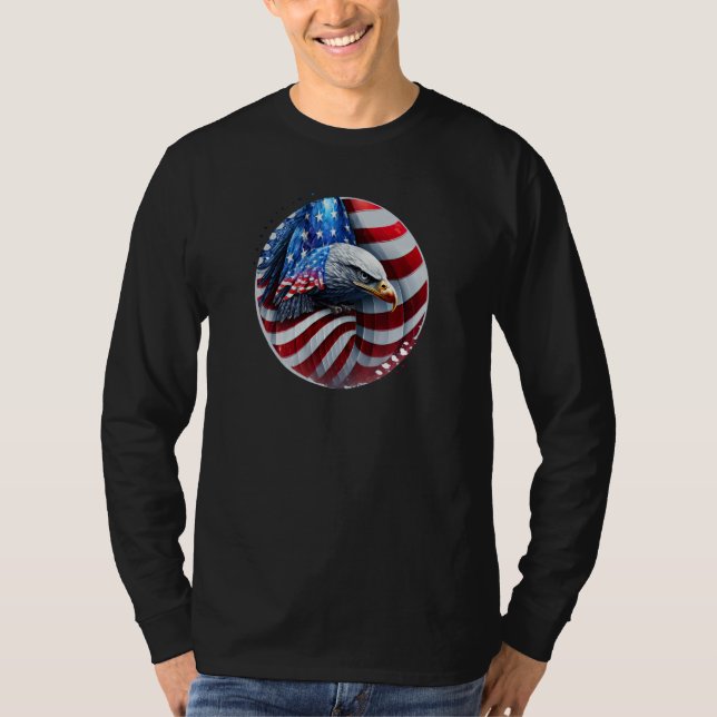 Camiseta Military Veteran Patriotic American Flag  27 (Anverso)