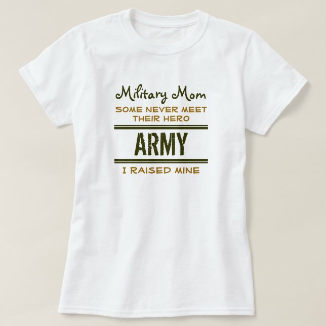 Camiseta MilitaryMom-ArmyHero2 (Diseño del anverso)