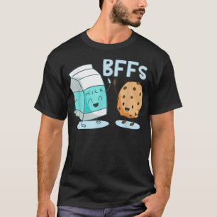 Camiseta Milk and Chocolate Chip Cookies Los mejores amigos