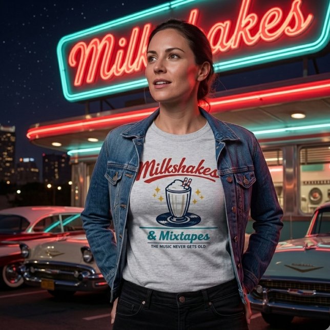 Camiseta Milkshakes & Mixtapes (Subido por el creador)