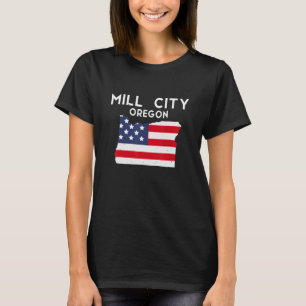 Camiseta Mill City Oregon Estados Unidos América Viajes Ore
