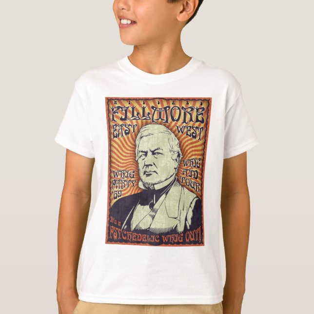 Camiseta ¡Millard Fillmore - Whig hacia fuera! (Anverso)