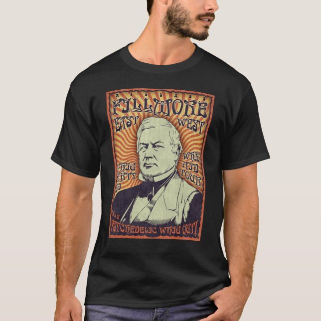 Camiseta ¡Millard Fillmore - Whig hacia fuera! (Anverso)