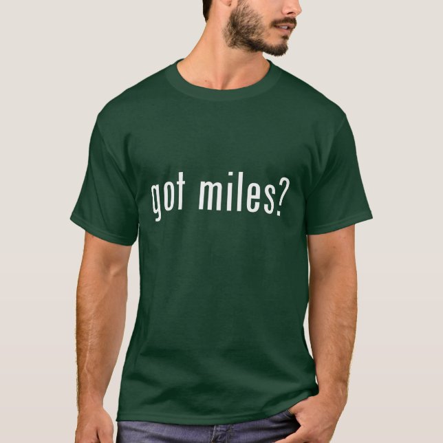 Camiseta ¿millas conseguidas? (oscuridad) (Anverso)
