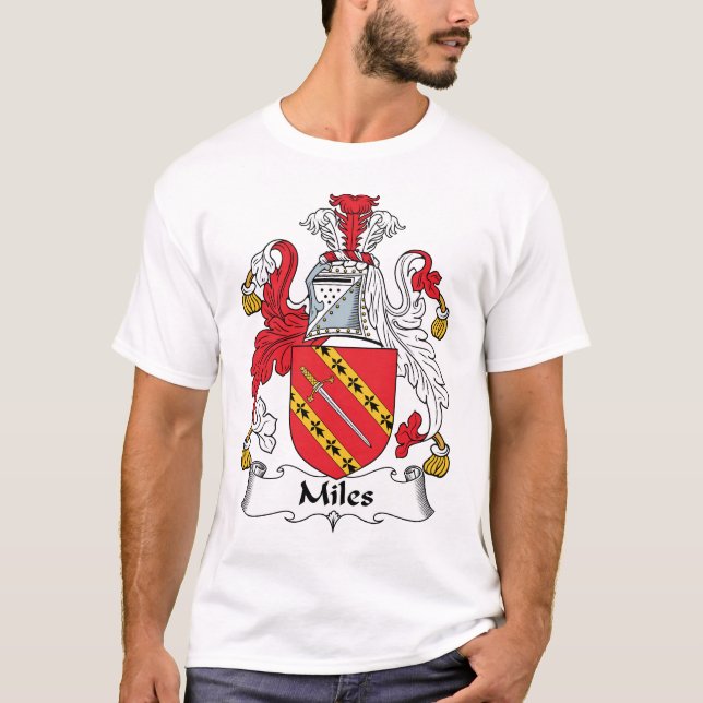 Camiseta Millas de escudo de la familia (Anverso)