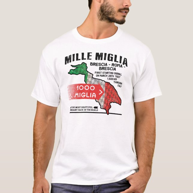 Camiseta Mille Miglia Racing experience (Anverso)