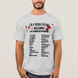 Camiseta Millennials está matando todo, política divertida