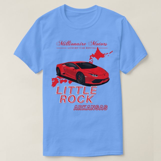 Camiseta Millionaire Motors Little Rock Red Lambo (Diseño del anverso)