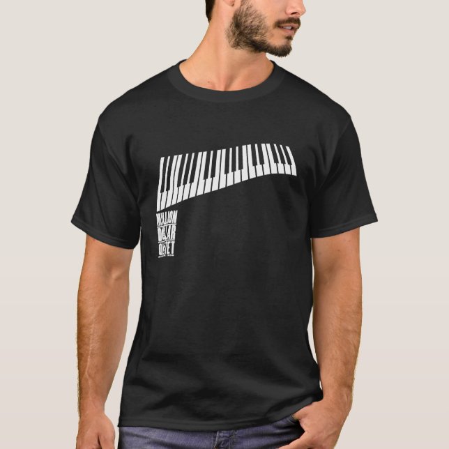 Camiseta Millón de pianos del cuarteto del dólar - blanco (Anverso)