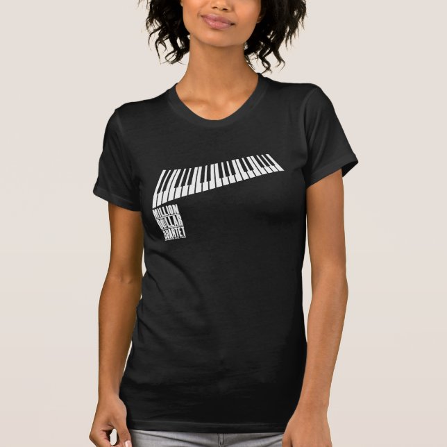 Camiseta Millón de pianos del cuarteto del dólar - blanco (Anverso)