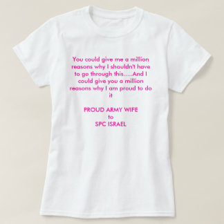 Camiseta millón de razones de encargo