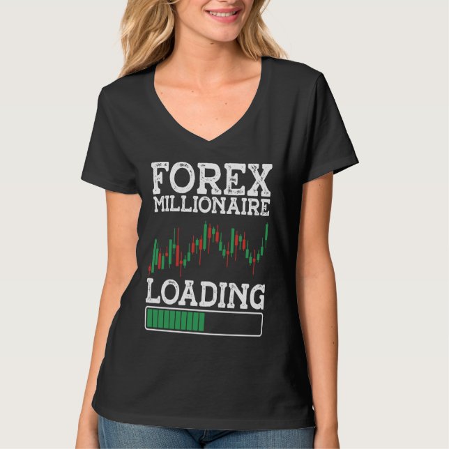 Camiseta Millonario de Forex Cargando BACKPRINT Forex (Anverso)