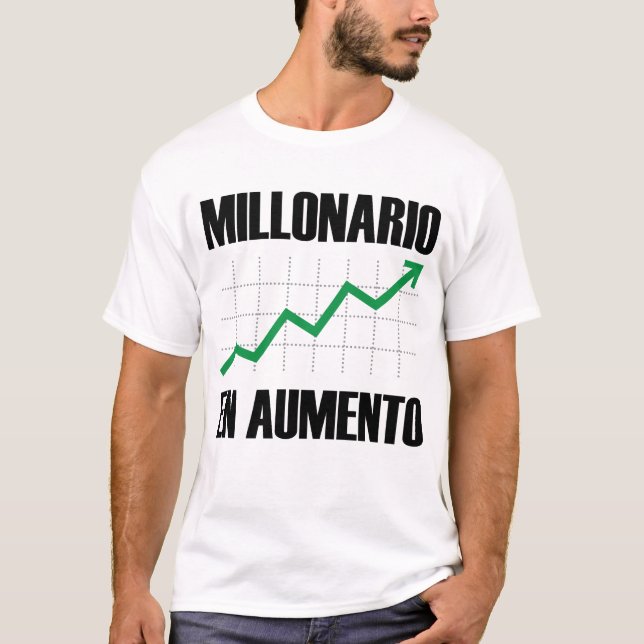 Camiseta Millonario en Aumento Tee masculino (Anverso)