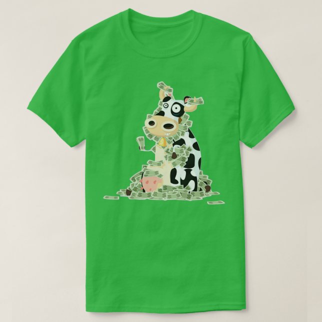 Camiseta Millones de Agricultores de la Efectivo de la Vaca (Diseño del anverso)