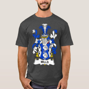 Camiseta Mills Coat of Arms Family Crest