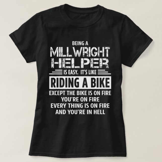 Camiseta Millwright Helper (Diseño del anverso)