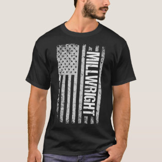 Camiseta Millwright s  American Flag Gift Premium 