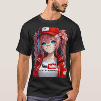CAMISETA MILLY Q CHICA ANIME INFLUENCER CON ROPA DE YOUTUBE