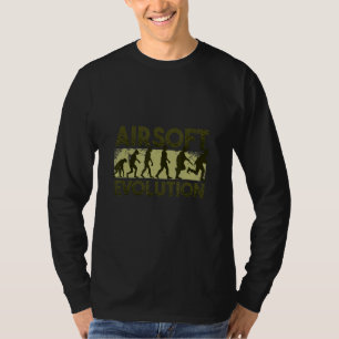 Camiseta Milsim Airsoft Game Human Evolution Gun Sports