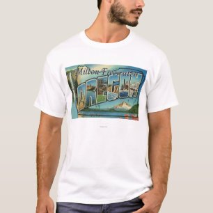 Camiseta Milton-Freewater, Oregon - escenas grandes de la