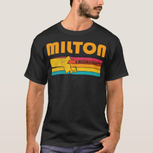 Camiseta Milton Massachusetts Vintage Distresage Souvenir