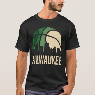 Camiseta Milwaukee Basketball B-Ball City Retro City Sunset