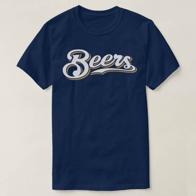 Camiseta Milwaukee Beers Navy (Diseño del anverso)