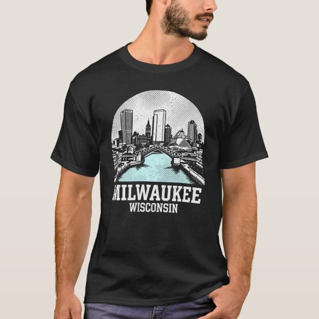 Camiseta Milwaukee Ciudad Wisconsin (Anverso)