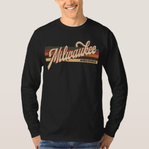 Camiseta Milwaukee Wisconsin Estilo Retro De Los Años 80