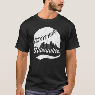 Camiseta Milwaukee Wisconsin Vintage Skyline Apparel Gameda