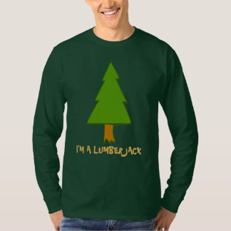 Camiseta MIm un Lumberjack con árbol, editar texto