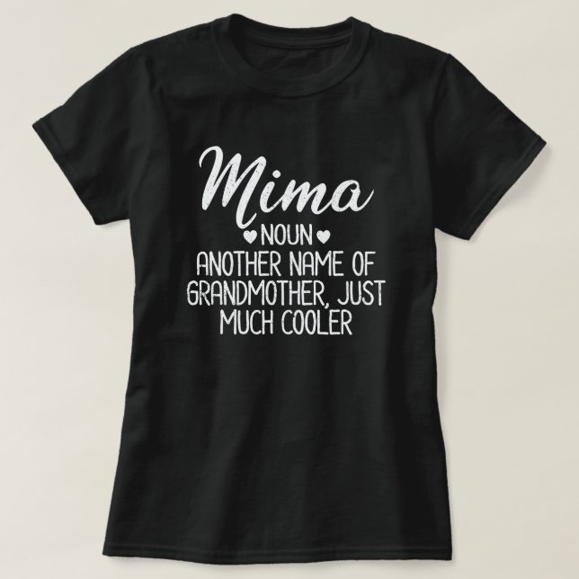Camiseta Mima Definition Funny Abuela Madres Day Gift T-Sh (Diseño del anverso)