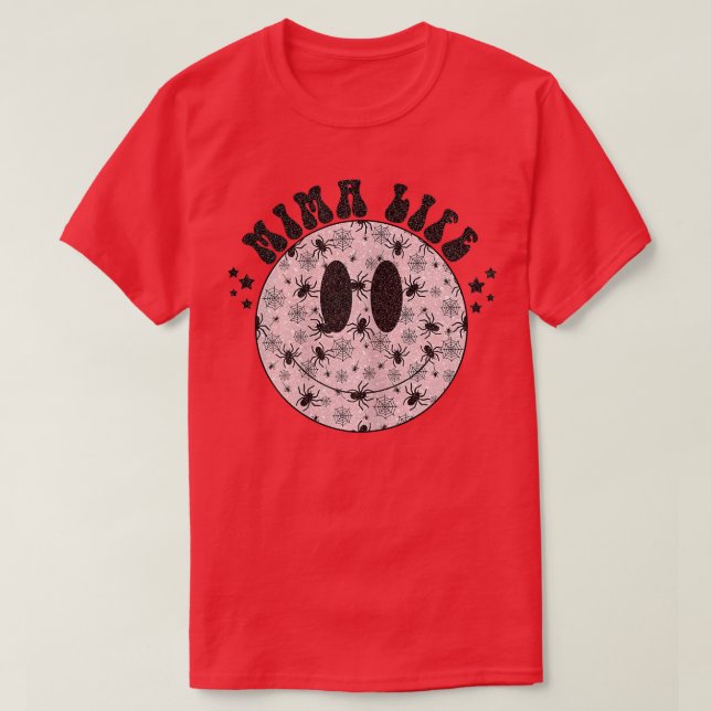 Camiseta Mima Life Ghost Spooky Face, Halloween Mim (Diseño del anverso)