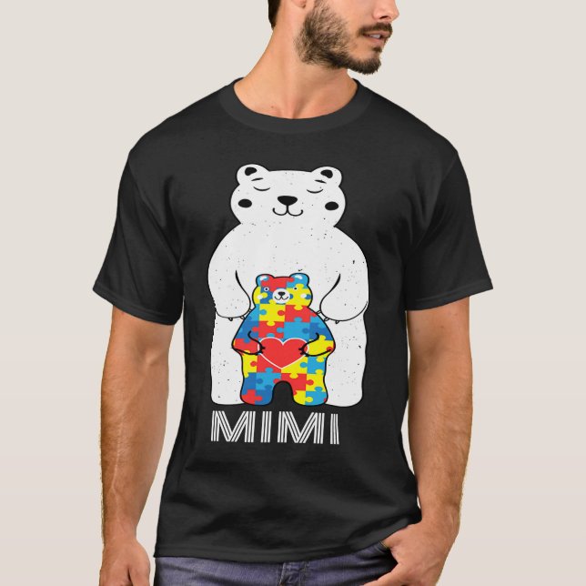 Camiseta Mimi Bear Autism Awareness (Anverso)