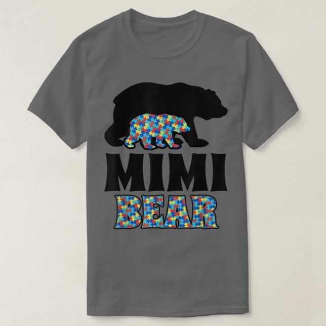 Camiseta Mimi Bear Autism Awareness (Diseño del anverso)