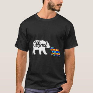 Camiseta Mimi Bear Autismo Conciencia Amor Apoyo a la Famil