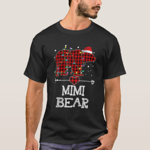 Camiseta Mimi Bear, Búfalo Rojo Tocado Mimi Bear Pajama