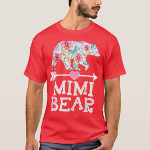 Camiseta Mimi Bear Shirt Floral Familia Regalos del Día de 
