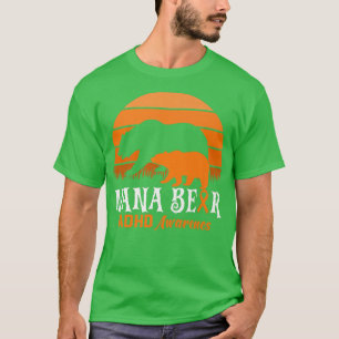 Camiseta Mimi Bear TDAH Mamá Día Nacional de Concienciación