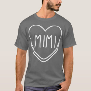 Camiseta Mimi Candy Heart Valentines Day Grandma 805