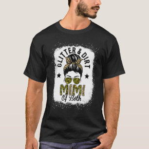 Camiseta Mimi De Ambos Desordenados Bun Leopard Camo Bleach