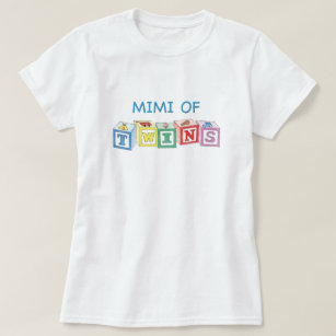 Camiseta Mimi de bloques de los gemelos
