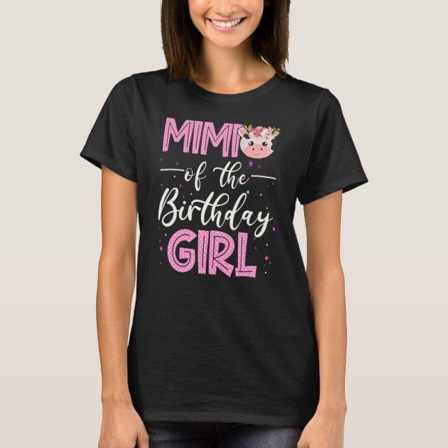 Camiseta Mimi De La Chica De Cumpleaños Granja Barnyard Bir (Anverso)